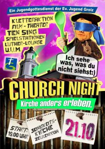 Church Night Plakat